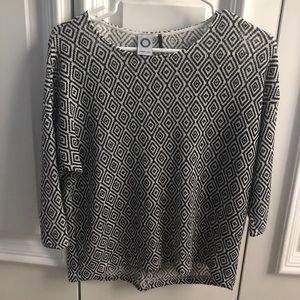 Anthropologie Akemi+Kim Geometic Print Sweater Top